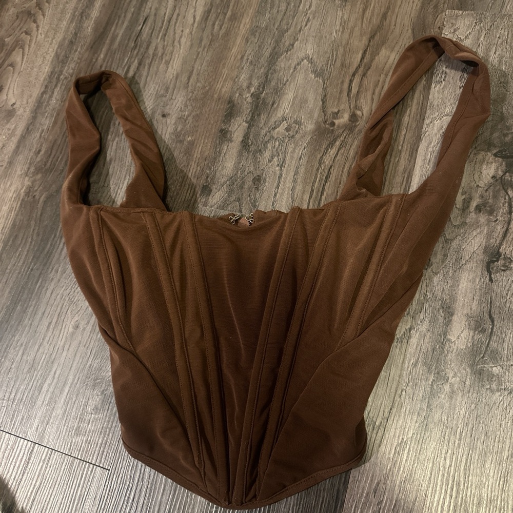 Brown Sleeveless Women's Top